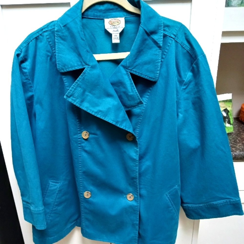 Talbots jacket, turquoise size 22 W